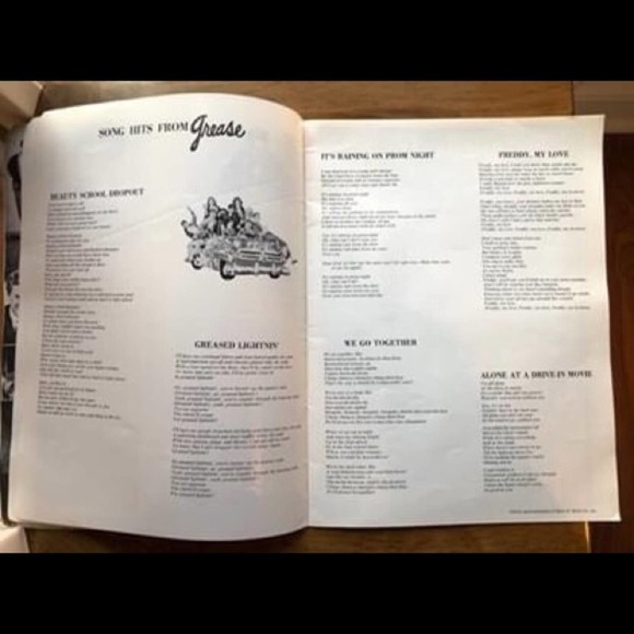 Grease Program Booklet Musical vintage 1977 Promo collection media Book magazine - Picture 6 of 10